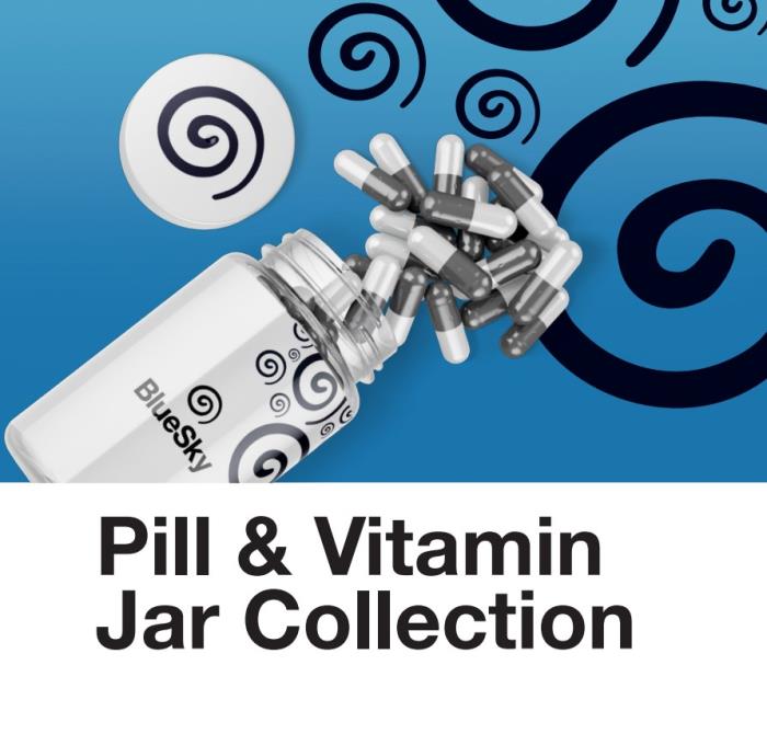 Pill and Vitamin Jar Collection